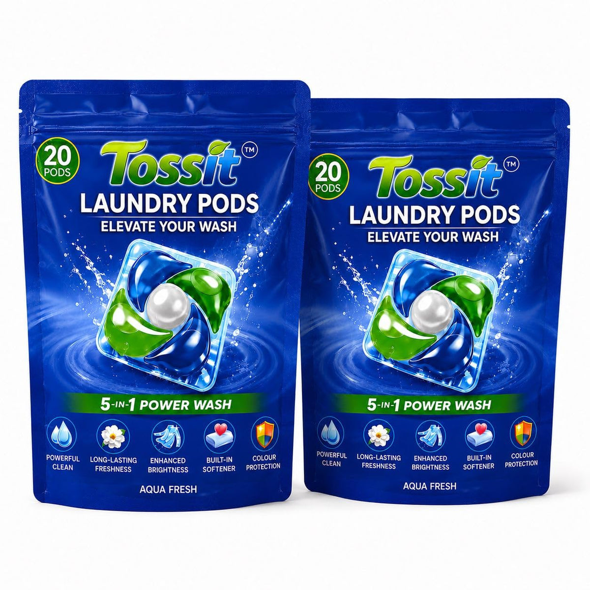 Tossit Laundry Pods – Aqua Fresh