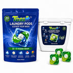 Tossit Laundry Pods (Aqua Fresh + Fresh Bloom)